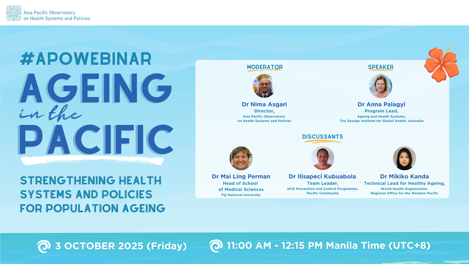 APO WEBINAR | Ageing in the Pacific