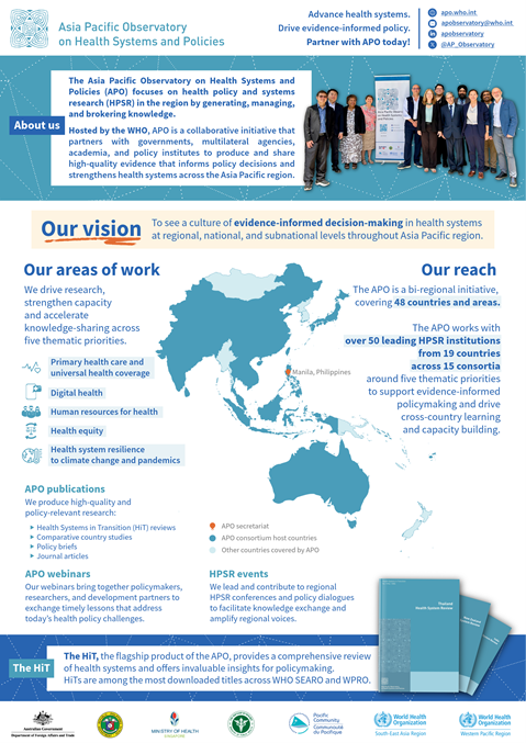 Advancing Health Systems, Driving Evidence-Informed Policy